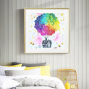 DIY Diamond Painting Kit Dream of Flying House Full Round Drill Handicrafts