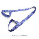 Yoga Mat Strap Belt Adjustable Shoulder Fitness Carrying Bel (Blue Flower) Newly