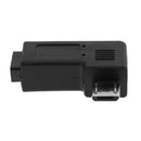 90 Degree Elbow Micro USB Port to Micro USB Port Adapter Cable Connector