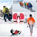 2pcs Kids Outdoor Thermal Ski Gloves Waterproof Thickened Full Finger Mittens