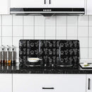 Kitchen Anti Splatter Shield Oil Splash Guard Baffle Plate Barrier (Black)