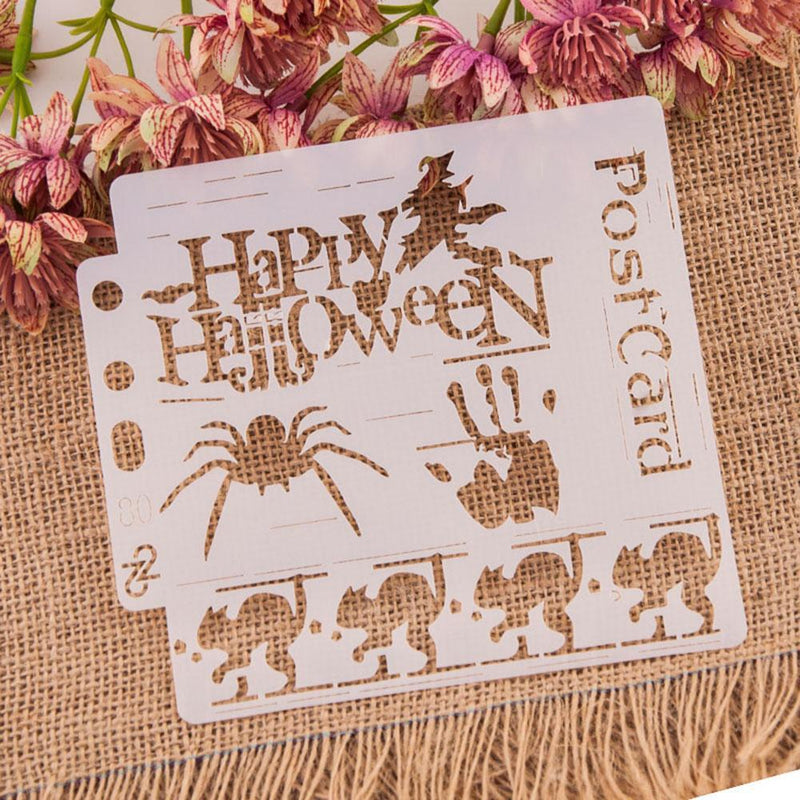 Cake Candy Template DIY Scrapbook Spray Mould Halloween Themes Home Baking Tools