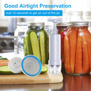 Sealer Food Saver Manual Vacuum Kit Pump Sealer Kit Hose Mason Jars Canning