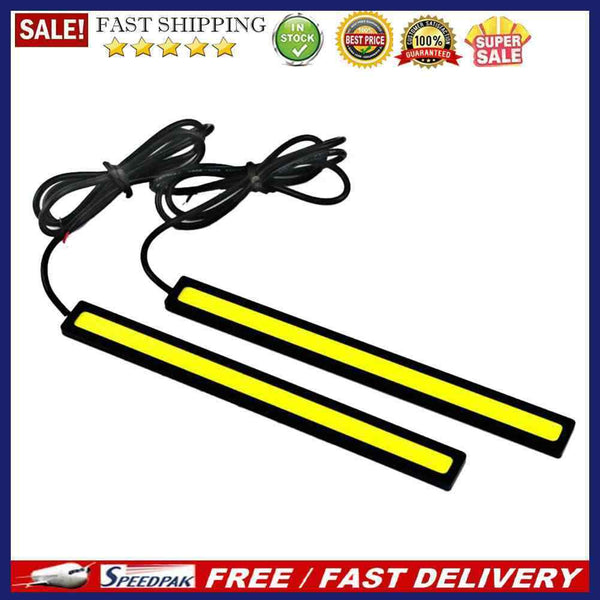 2pcs Waterproof 12V LED COB Car Auto DRL Driving Daytime Running Lamp Fog