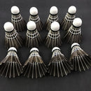 Household Durable Training Pro Ball Badminton Shuttlecock Goose Feather Black