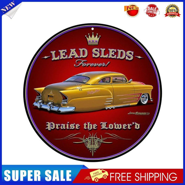 Lead Sleds Retro Metal Plate Tin Sign Plaque Poster for Bar Club Cafe Decor