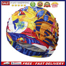 Pleated Swim Cap Long Hair Stretch Elastic Nylon Swimming Bathing Cap for W