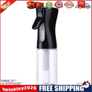 200ml High Pressure Spray Mist Bottle Salon Barber Hair Tool (Clear Black)