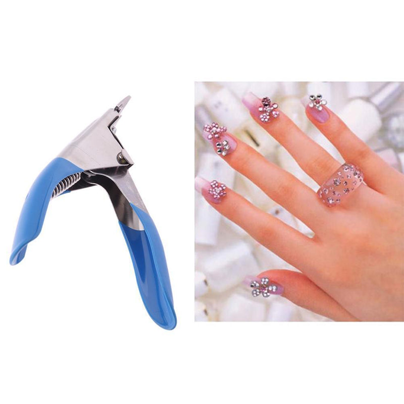 Stainless Steel Nail Clipper Acrylic Gel False Nail Tips Edge Cutter Tools
