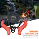 Pocket Hand Chainsaw Survival Camping Hiking Wood Cutting Chain Saw (Red) Newly