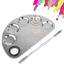 Stainless Steel Makeup Beauty Artist Nail Eye Shadow Mixing Palette Spatula