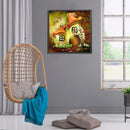 5D Diamond Painting Kit Mushroom House Full Round Drill DIY Craft Mosaic Picture