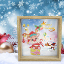 Wooden Diamond Painting Piggy Bank DIY Coin Saving Box Xmas Gifts (CQG04)