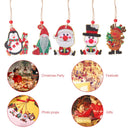 Double-sided Christmas Diamond Painting Crystal Pendant for Trees Window Xmas
