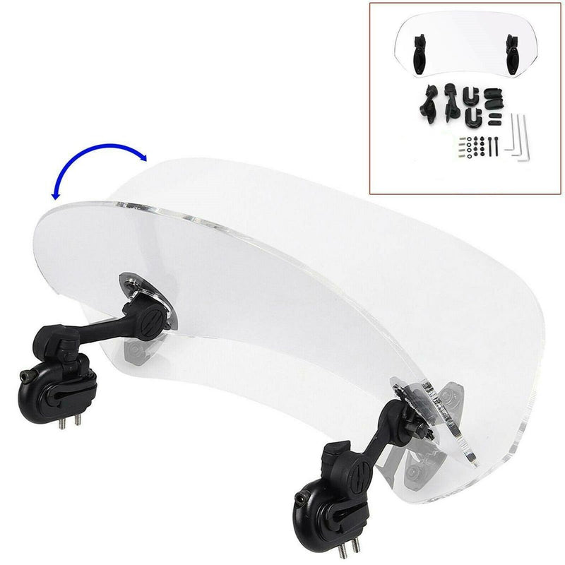 Wind Deflector Clip On Motorcycle Motorcycle Windshield Extension Spoiler