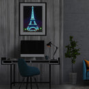 Full Round Diamond Painting Luminous Iron Tower Rhinestone Mosaic Home Wall A