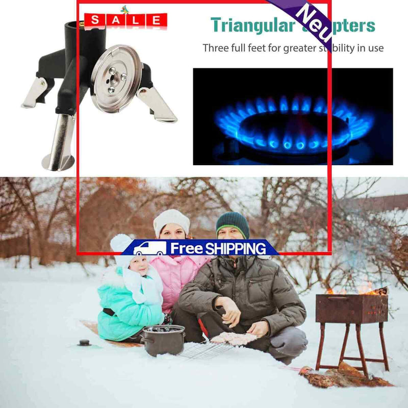Copper Three Legs Gas Tank Adapters Ultralight Gas Canister Adapter for Picnic