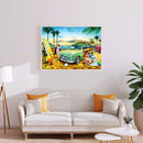 5D DIY Diamond Painting Kits Full Round Drill Beach Car Home Decoration Gifts