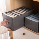 Wardrobe Clothes Organizer Jeans Compartment Storage Box (9 Grids Handle) Newly