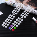 Nail Art Polish Palette Dot Flat Nail Color Card Display Tools (Skin Color)