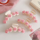 Rose Flower Fashion Hair Accessories Hairpin Catch Clip Shark Clip Hair Claw