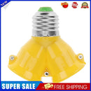 10pcs E27 to 2E27 Lamp Holder Converter Adapter Bulb Base(Yellow?