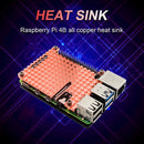 Pure Copper Heatsink Radiator for Raspberry Pi 4B Protective Case Passive Cooler