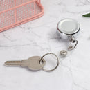 Clip Metal Anti-Lost Clip Stationery Retractable Lanyards Badge Holder Key Ring