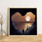 Frameless Painting By Numbers DIY Heart Mountain Drawing On Canvas Art Craft Kit