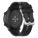 22mm Silicone Wrist Strap Band w/Buckle for Amazfit GTR 47mm (Black)