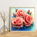 Full Cross Stitch Art Painting 11CT Stamped Flowers Embroidery DIY Wall Ornament