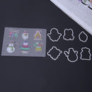 Silicone Stamp+Metal Cutting Dies Stencil Frame Scrapbook Christmas Xmas
