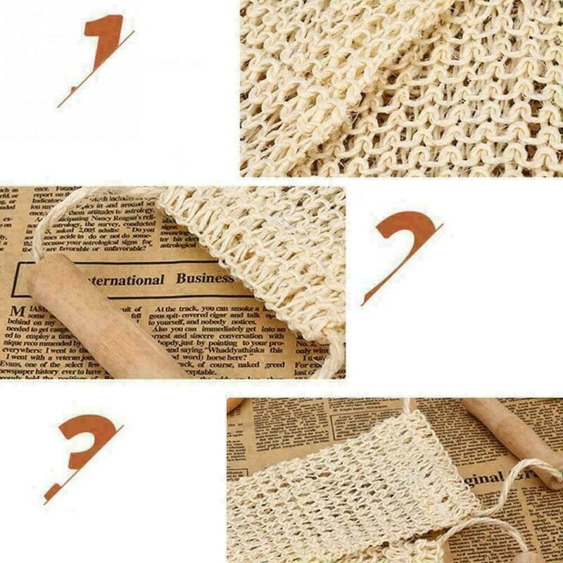 1*Exfoliating Loofah Back Strap Loofa Bath Shower Body UK ScrubberBrush