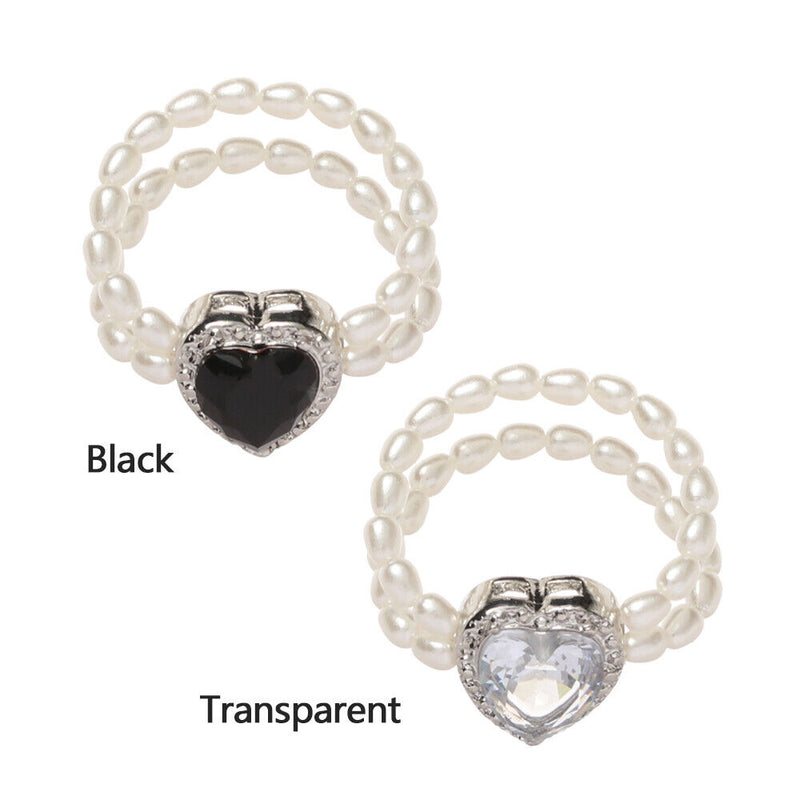 With Crystal Double Layer Popular Accessories Aadjustable Ring Jewelry