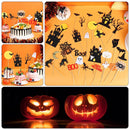 Witch Pattern Halloween Style Cupcake Decor Baking Decoration Cake Topper Set