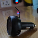 3in1 Digital Voltmeter Thermometer USB Car Charger Blue + Red Display