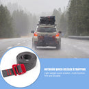 1.5m Cord Tape Nylon Rope with Quick Release Hook Hiking Climbing Tension Bel