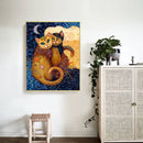 Couple Cats Oil Paint By Numbers DIY Craft Coloring Drawing Home Decoration Gift