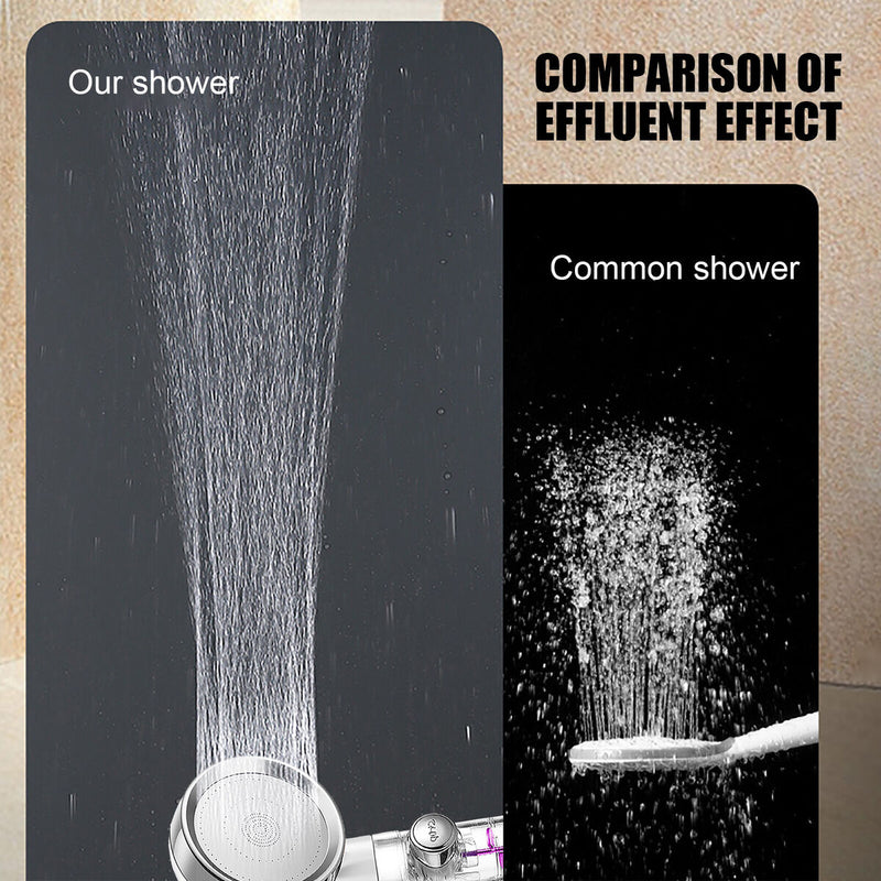 High Pressure Shower Heads Handheld Turbo Fan Spray Shower Head Nozzle (D) Newly