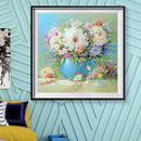 5D DIY Full Round Drill Diamond Painting Table Flowers Cross Stitch Embroid