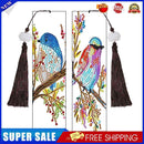 2pcs 5D DIY Diamond Painting Leather Bookmark Special-shaped Drill Book Mar