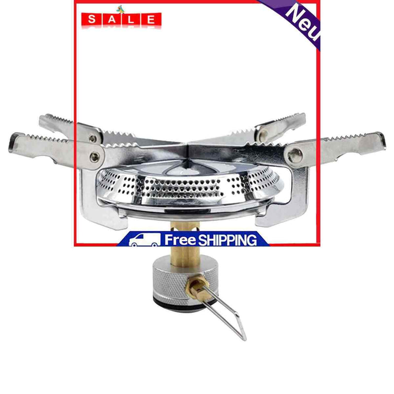 Portable Camping Stove Lightweight Pocket Stove Wind Resistant Cookware Kit