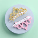 Headdress Cat Grooming Crown Shape Dog Bowknot Hair Clip Bow-tie Hairpin