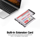 Dual USB 3.0 Express Card Laptop Notebook PC 54mm Converter NEC Chipset Adapter