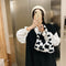 Animal Pattern Underarm Bag Women Mini Plush Shoulder Handbags Purse (6)
