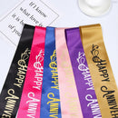 Ribbon Anniversary Celebration Satin Sash Happy Anniversary Shoulder Strap