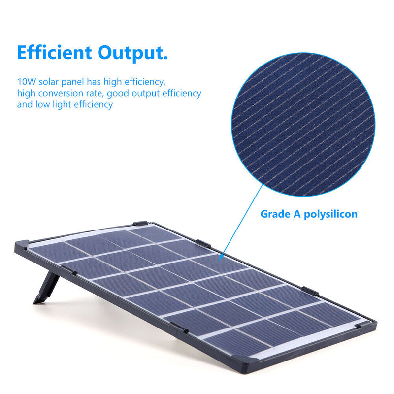 10w 5V Cell Charger Polysilicon Solar Battery Efficient for Smart Phone Sup