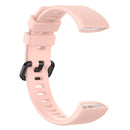 Silicone Watchband w/Buckle for Huawei Band 4 Pro TER-B29S (Light Pink) Newly