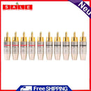 10pcs 5 Pair RCA Soldering Plug Connector Audio Plug DIY RCA Speaker Plug