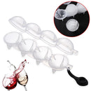 Molds Sphere Round Ball Ice Cube Maker 4 Cavity 2.2inch 4 Ball Maker Ice Hockey